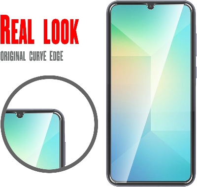 Picture of Samsung Galaxy A06 Screen Protector 3D Tempered Clear Screen protector Gorilla Glass Transparent Clear Ultra Thin