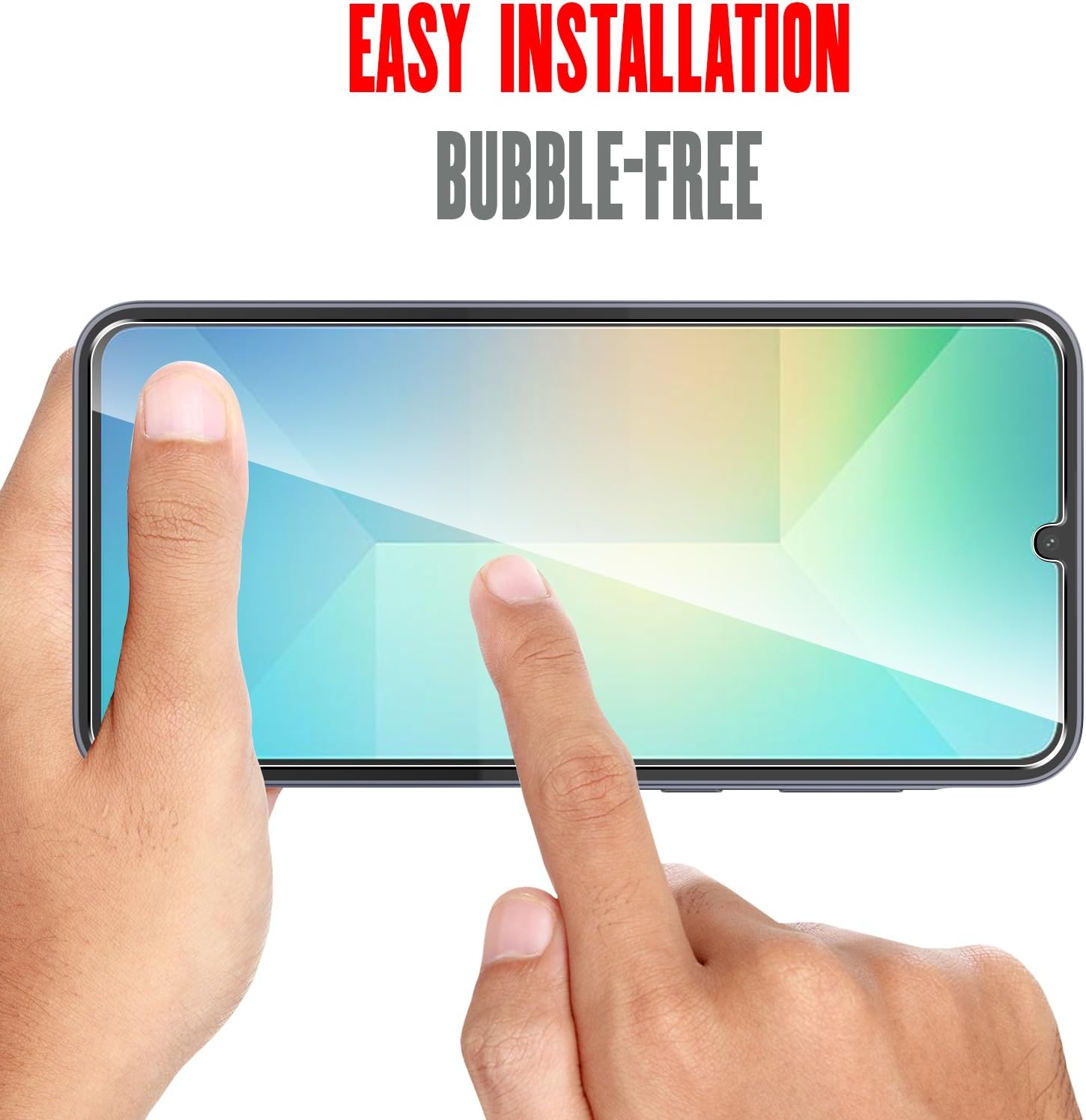 Picture of Samsung Galaxy A06 Screen Protector 3D Tempered Clear Screen protector Gorilla Glass Transparent Clear Ultra Thin