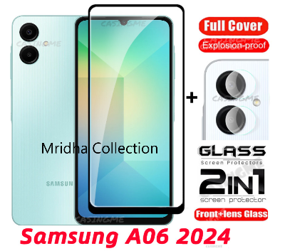 Picture of 2in1 Protector Combo Pack for Samsung Galaxy A06 (5d Full Screen Protector Glass + Camera Lens Protector)