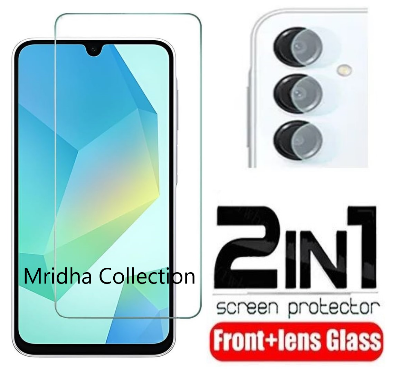 Picture of 2in1 Protector Combo Pack for vivo Samsung Galaxy A16 (Clear Screen Protector Glass + Camera Lens Protector)