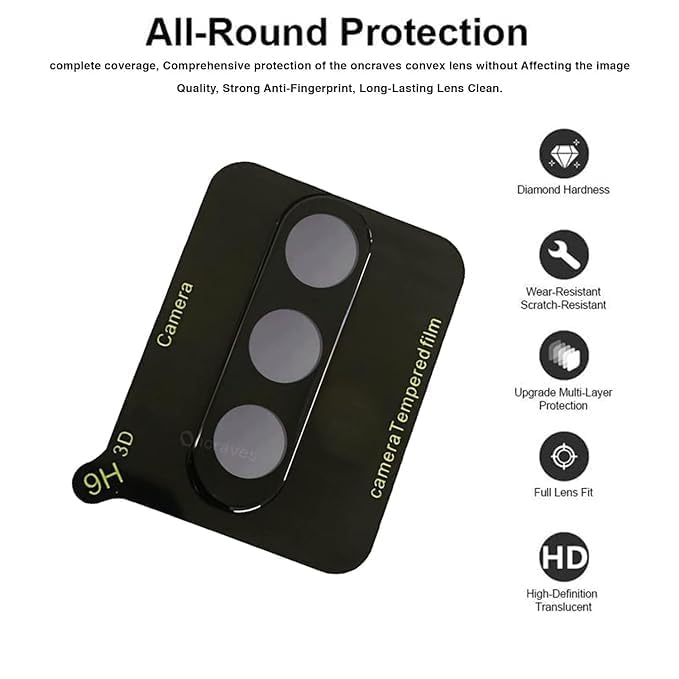 Picture of 2in1 Protector Combo Pack for Samsung Galaxy A16 (Clear Screen Protector Glass + 3D Camera Lens Protector)