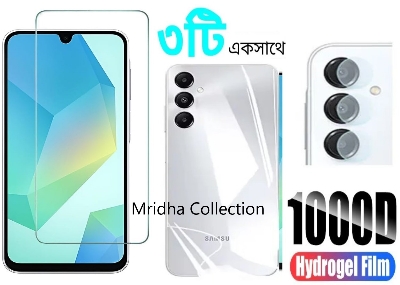 Picture of 3in1 Protector Combo Pack for Samsung Galaxy A26 (Clear Screen Protector Glass + Back Hydrogel Protector Poly + Camera Lens Protector)