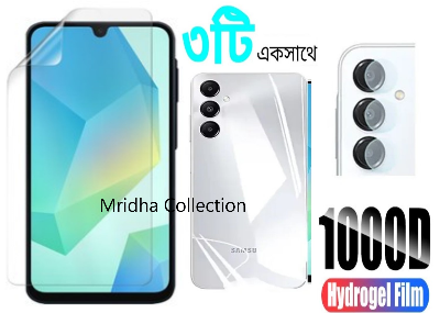 Picture of 3in1 Protector Combo Pack for Samsung Galaxy A26 (Front Hydrogel Screen Protector Poly + Back Hydrogel Poly Protector + Camera Lens Protector)