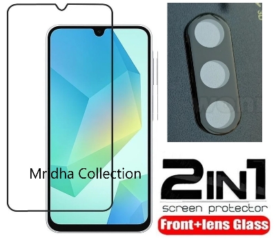 Picture of 2in1 Protector Combo Pack for Samsung Galaxy A16 (5d Full Screen Protector Glass + 3D Camera Lens Protector)