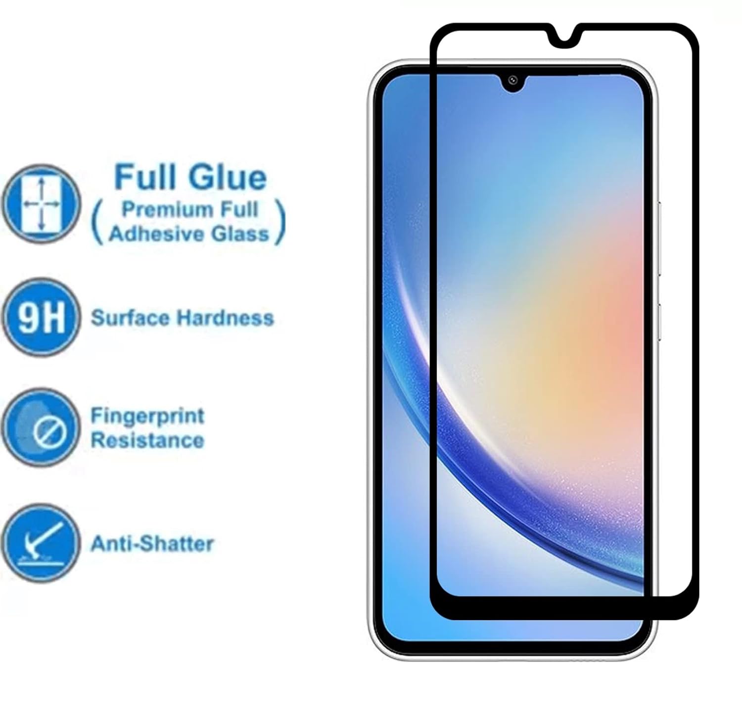Picture of 2in1 Protector Combo Pack for Samsung Galaxy A26 (Premium Full Screen Protector Glass + 3D Camera Lens Protector)