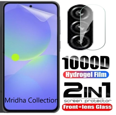 Picture of 2in1 Protector Combo Pack for Samsung Galaxy A56 (Front Hydrogel Screen Protector Poly + Camera Lens Protector)