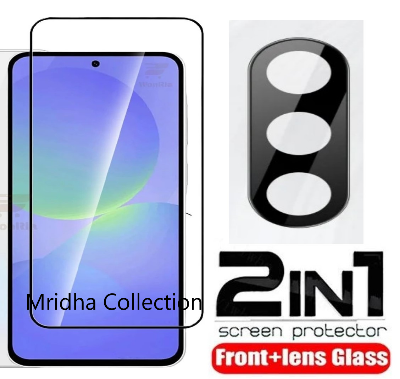 Picture of 2in1 Protector Combo Pack for Samsung Galaxy A36 (Premium Full Screen Protector Glass + 3D Camera Lens Protector)