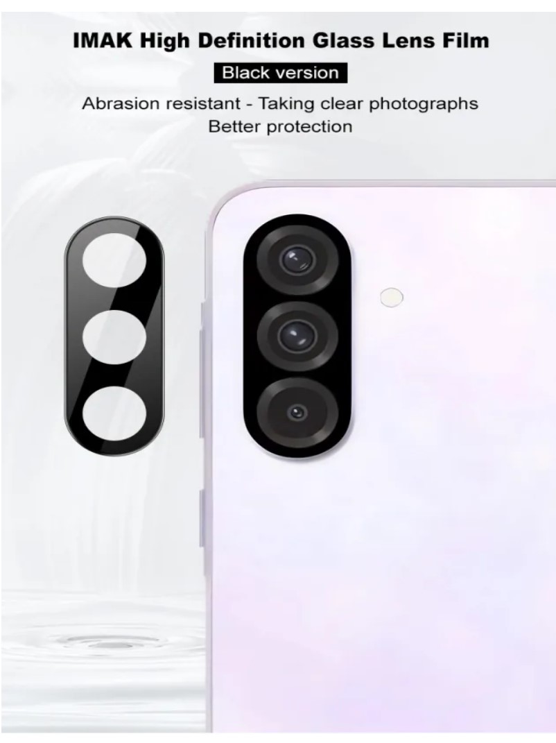 Picture of Samsung Galaxy A56 Back 9H Full Camera Lens Protector Rear 9H 3D Camera Lens Protector,Upgraded HD,Clear Scratch Resistant [With Photo Friendly Flash Cut]