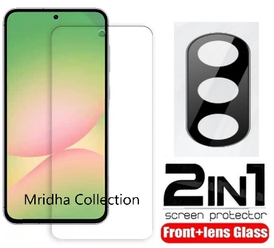Picture of 2in1 Protector Combo Pack for Samsung Galaxy A56 (Clear Screen Protector Glass + 3D Camera Lens Protector)