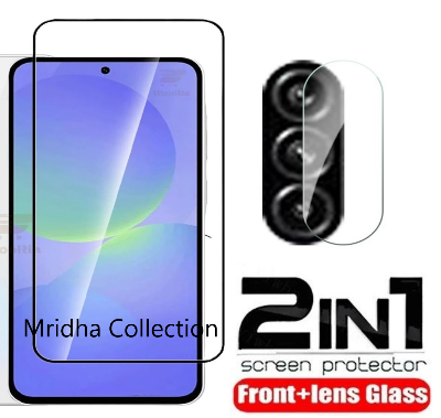 Picture of 2in1 Protector Combo Pack for Samsung Galaxy A56 (Premium Full Screen Protector Glass + Camera Lens Protector)