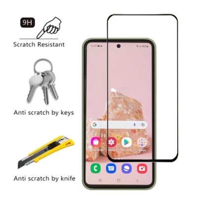 Picture of 2in1 Protector Combo Pack for Samsung Galaxy A56 (Premium Full Screen Protector Glass + Camera Lens Protector)