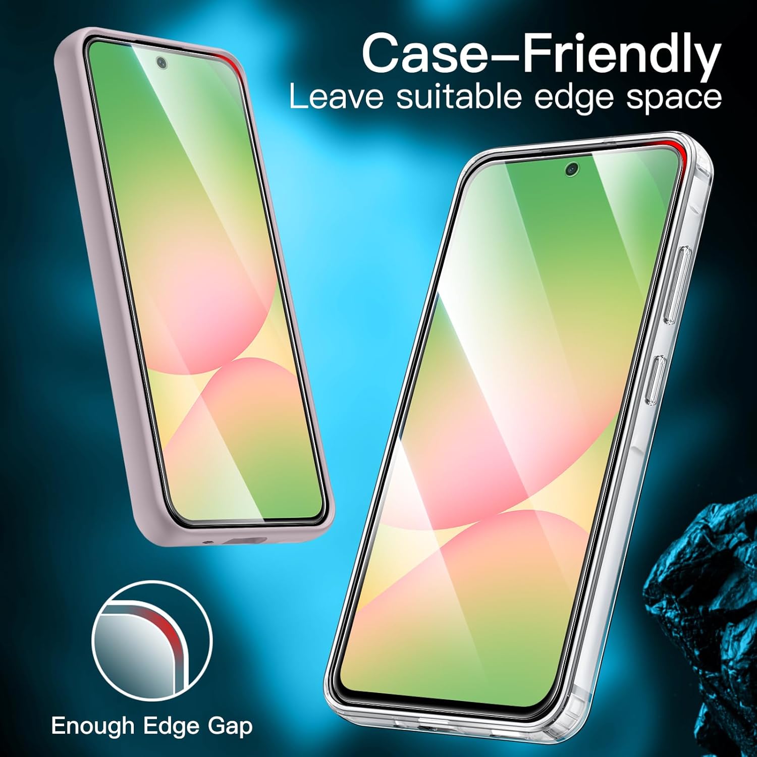 Picture of 2in1 Protector Combo Pack for vivo Samsung Galaxy A56 (Clear Screen Protector Glass + Camera Lens Protector)