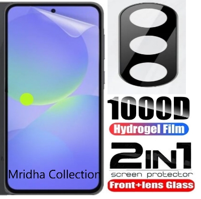 Picture of 2in1 Protector Combo Pack for Samsung Galaxy A36 (Front Hydrogel Screen Protector Poly + 3D Camera Lens Protector Glass)