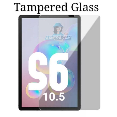 Picture of Samsung Galaxy Tab S6 10.5 inches Clear Transparent Tempered Glass Film Screen Protector  SM-T860, SM-T865