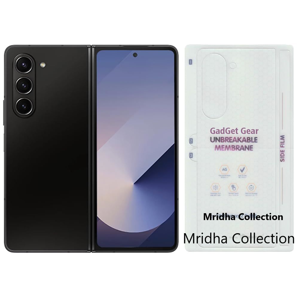 Picture of 5in1 Samsung Galaxy Z Fold 4 5G / Samsung Galaxy Z Fold4 5G Full Coverage Screen Protector Hydrogel Film (Outside Screen Film + Inside Screen Film + Back Side Film + Side Film + Camera Lens Protector)