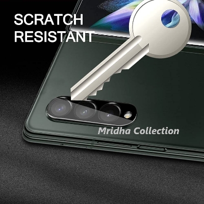 Picture of Samsung Galaxy Z Fold 5 5G / Samsung Galaxy Z Fold5 5G Back 9H Full Camera Lens Protector Rear 9H 3D Camera Lens Protector,Upgraded HD,Clear Scratch Resistant [With Photo Friendly Flash Cut]