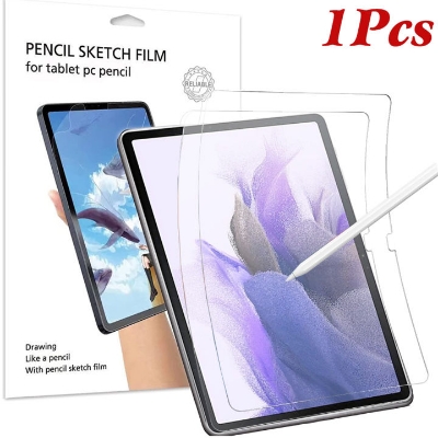 Picture of Samsung Galaxy Tab S7 FE 12.4 inches SM-T730, SM-T736B Clear Transparent Tempered Glass Film Screen Protector