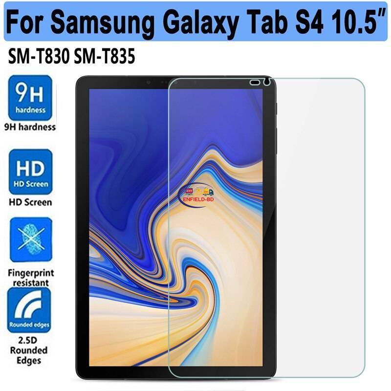 Picture of Samsung Galaxy Tab S4 10.5 Clear Transparent Tempered Glass Film Screen Protector SM-T830, SM-T835