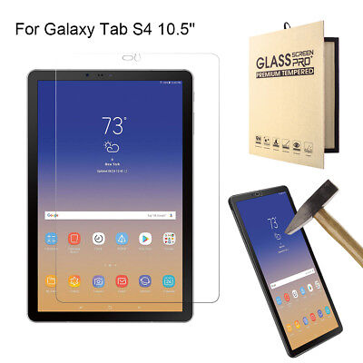 Picture of Samsung Galaxy Tab S4 10.5 Clear Transparent Tempered Glass Film Screen Protector SM-T830, SM-T835