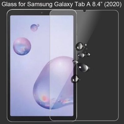 Picture of Samsung Galaxy Tab A 8.4 (2020) 8.4 inches SM-T307U Clear Transparent Tempered Glass Film Screen Protector