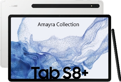 Picture of Samsung Galaxy Tab S8+ / Samsung Galaxy Tab S8 Plus 12.4 inches SM-X800, SM-X806, SM-X806B, SM-X806U, SM-X806N Clear Transparent Tempered Glass Film Screen Protector