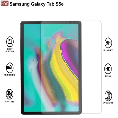 Picture of Samsung Galaxy Tab S5e 10.5 inches Clear Transparent Tempered Glass Film Screen Protector SM-T725, SM-T720