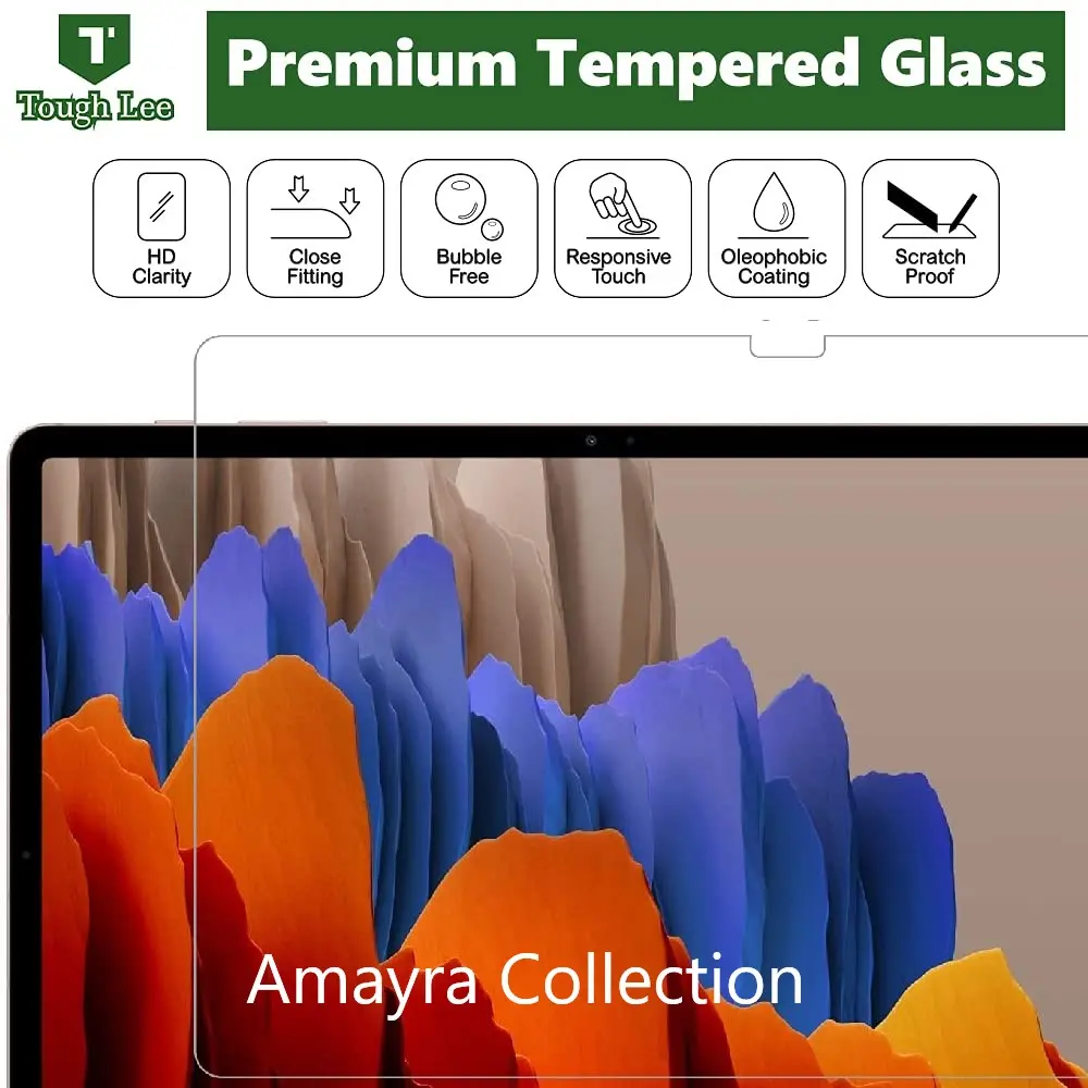 Picture of Samsung Galaxy Tab S9+ / Samsung Galaxy Tab S9 Plus 12.4 inches SM-X810, SM-X816B Clear Transparent Tempered Glass Film Screen Protector
