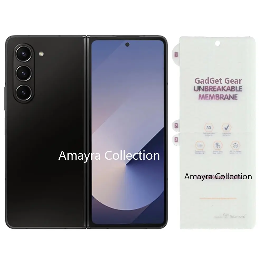 Picture of Samsung Galaxy Z Fold 4 5G / Samsung Galaxy Z Fold4 5G TPU Protective Film Hydrogel Front Poly Protector Screen Protector Anti-Shatter / High Definition (Front Poly)