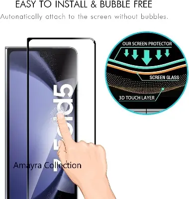 Picture of Samsung Galaxy Z Fold 5 5G / Samsung Galaxy Z Fold5 5G Tempered Glass Front Screen Protector Premium Screen Guard Protector,9H Hardness