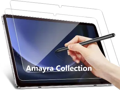 Picture of Samsung Galaxy Tab S10+ / Samsung Galaxy Tab S10 Plus 12.4 inches SM-X820, SM-X826B, SM-X820N, SM-X826N Clear Transparent Tempered Glass Film Screen Protector
