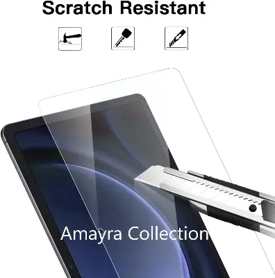 Picture of Samsung Galaxy Tab S10+ / Samsung Galaxy Tab S10 Plus 12.4 inches SM-X820, SM-X826B, SM-X820N, SM-X826N Clear Transparent Tempered Glass Film Screen Protector