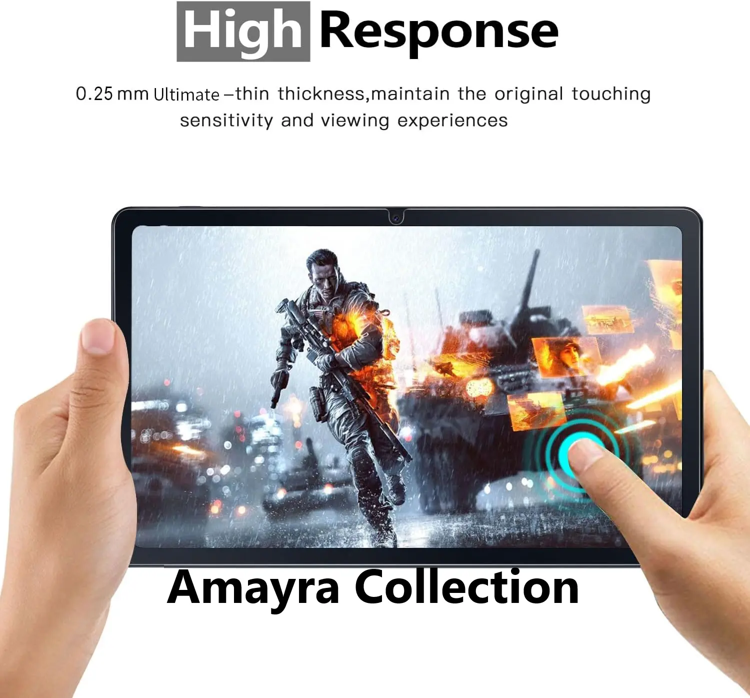 Picture of Samsung Galaxy Tab S10+ / Samsung Galaxy Tab S10 Plus 12.4 inches SM-X820, SM-X826B, SM-X820N, SM-X826N Clear Transparent Tempered Glass Film Screen Protector