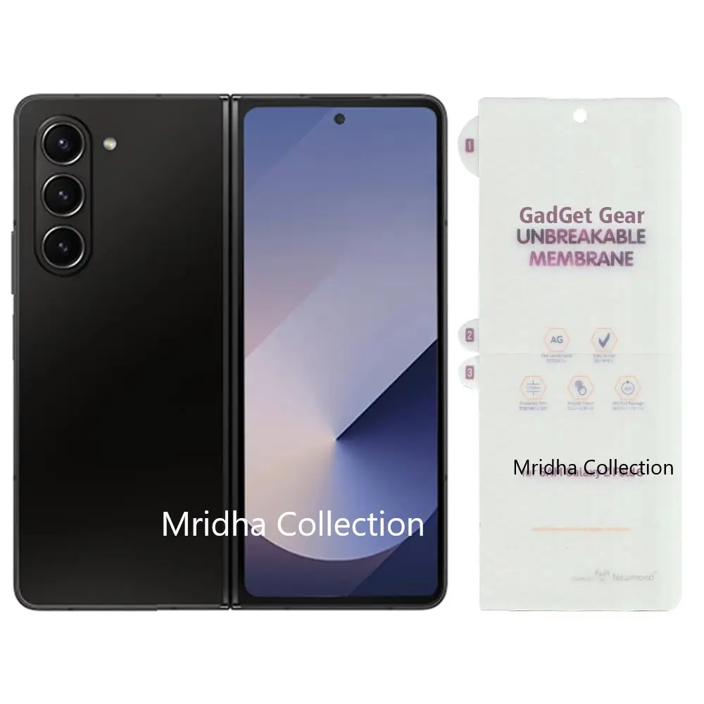 Picture of 4in1 Samsung Galaxy Z Fold 4 5G / Samsung Galaxy Z Fold4 5G Full Coverage Screen Protector Hydrogel Film (Outside Screen + Inside Screen + Back + Side Protector)