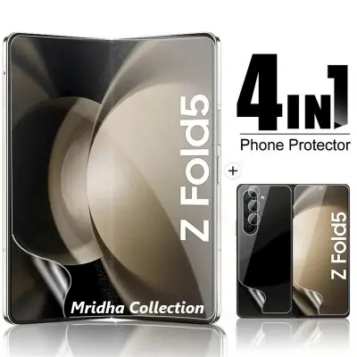 Picture of 4in1 Samsung Galaxy Z Fold 5 5G / Samsung Galaxy Z Fold5 5G Full Coverage Screen Protector Hydrogel Film (Outside Screen + Inside Screen + Back + Side Protector)