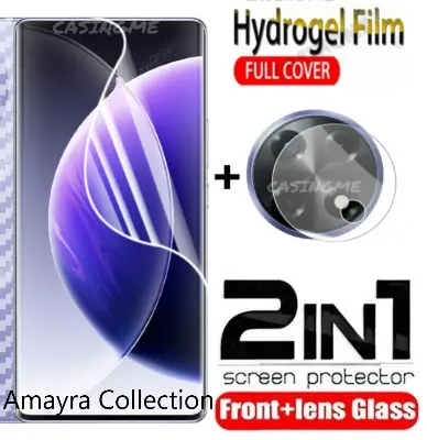 Picture of 2in1 Protector Combo Pack for Tecno Camon 30S Pro (Front Hydrogel Screen Protector Poly + Camera Lens Protector)