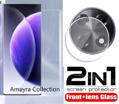 Picture of 2in1 Protector Combo Pack for Tecno Camon 30S Pro (A+ GRADE) UV Glass Screen Protector + Camera Protector Lens
