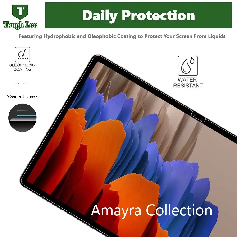 Picture of Samsung Galaxy Tab S9 FE+ / Samsung Galaxy Tab S9 FE Plus 12.4 inches SM-X610, SM-X616B Clear Transparent Tempered Glass Film Screen Protector