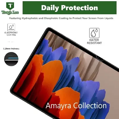 Picture of Samsung Galaxy Tab S9 FE+ / Samsung Galaxy Tab S9 FE Plus 12.4 inches SM-X610, SM-X616B Clear Transparent Tempered Glass Film Screen Protector