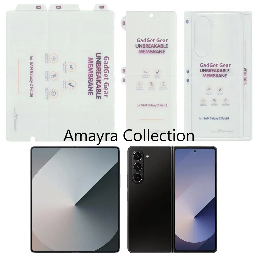 Picture of 4in1 Samsung Galaxy Z Fold 6 5G / Samsung Galaxy Z Fold6 5G Full Coverage Screen Protector Hydrogel Film (Outside Screen + Inside Screen + Back + Side Protector)