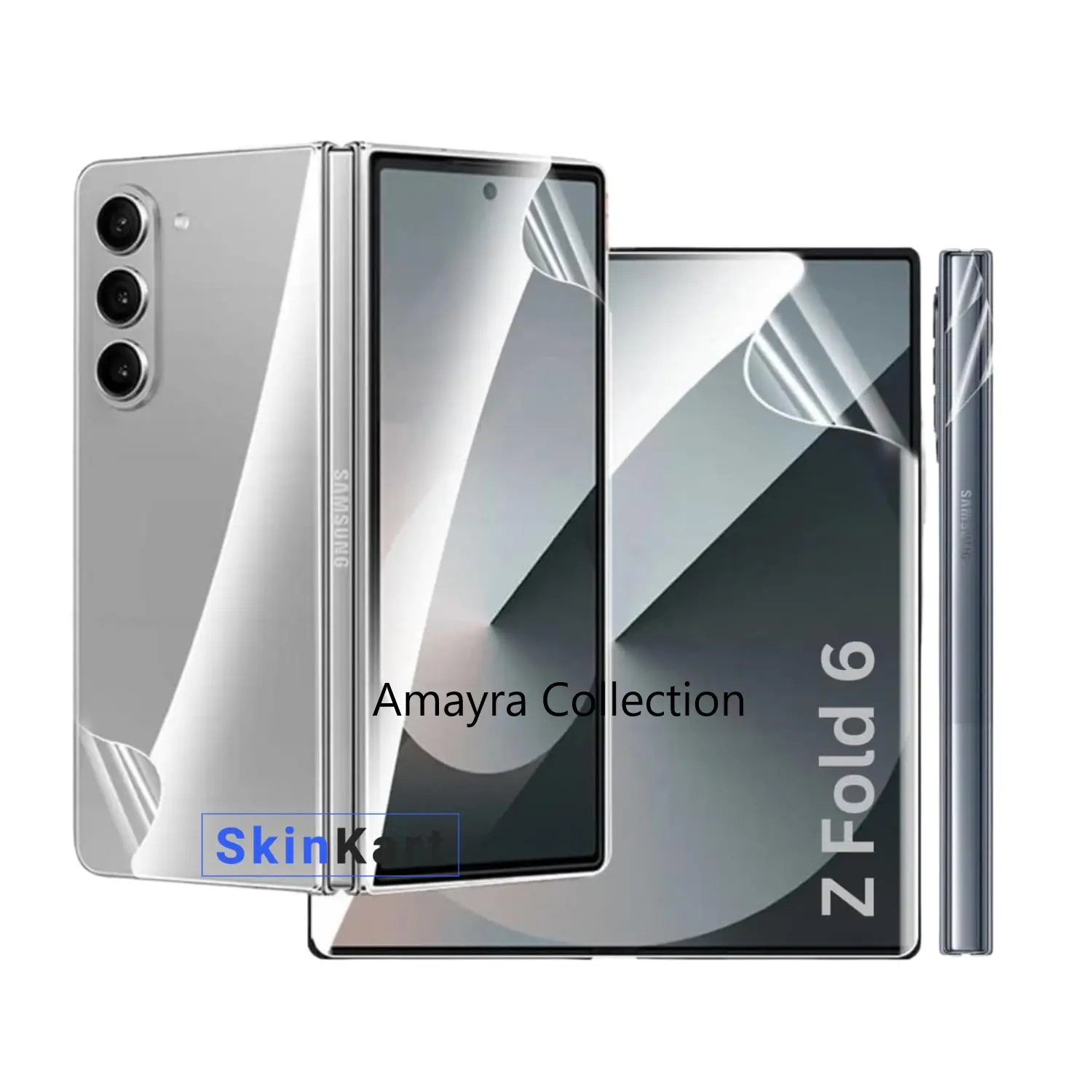 Picture of 4in1 Samsung Galaxy Z Fold 6 5G / Samsung Galaxy Z Fold6 5G Full Coverage Screen Protector Hydrogel Film (Outside Screen + Inside Screen + Back + Side Protector)