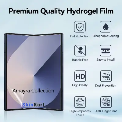 Picture of 4in1 Samsung Galaxy Z Fold 6 5G / Samsung Galaxy Z Fold6 5G Full Coverage Screen Protector Hydrogel Film (Outside Screen + Inside Screen + Back + Side Protector)