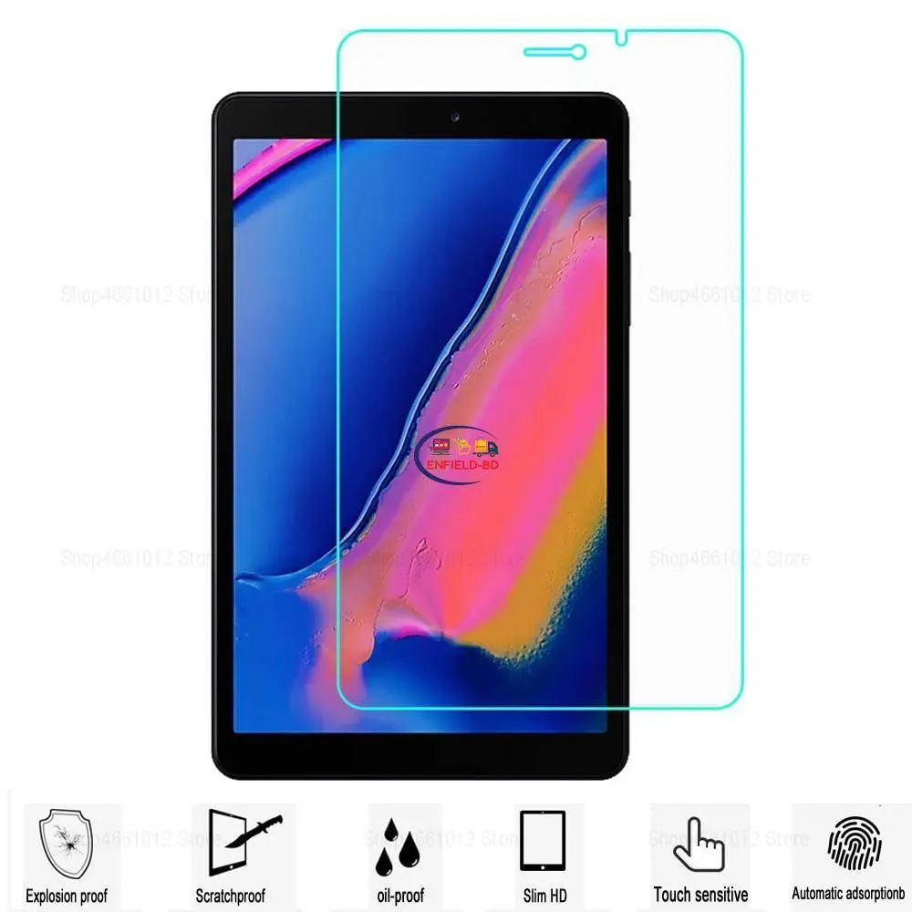 Picture of Samsung Galaxy Tab A 8.0 (2019) 8.0 inches SM-T290, SM-T295 Clear Transparent Tempered Glass Film Screen Protector