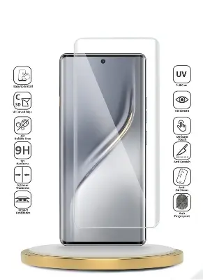 Picture of 3in1 Protector Combo Pack for Tecno Camon 30S (A+ GRADE) UV Glass Screen Protector + Back Protector Film + Camera Glass Protector)