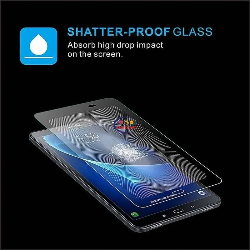 Picture of Samsung Galaxy Tab 3 V (2015) Clear Transparent Tempered Glass Film Screen Protector (SM-T116, SM-T116BU, SM-T116NQ, SM-T116NU, SM-T116NY)