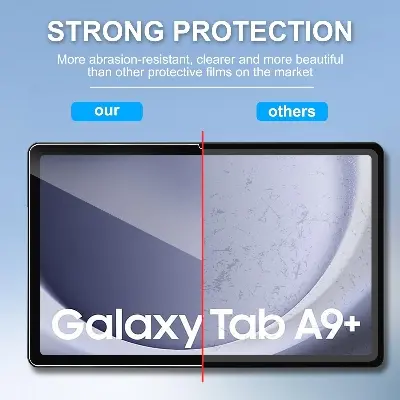 Picture of Samsung Galaxy Tab A9+ / Samsung Galaxy Tab A9 Plus 11.0 inches SM-X210, SM-X215, SM-X216B Clear Transparent Tempered Glass Film Screen Protector