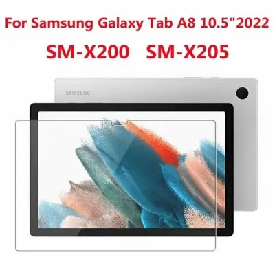 Picture of Samsung Galaxy Tab A8 10.5 (2021) 10.5 inches SM-X200, SM-X205 Clear Transparent Tempered Glass Film Screen Protector