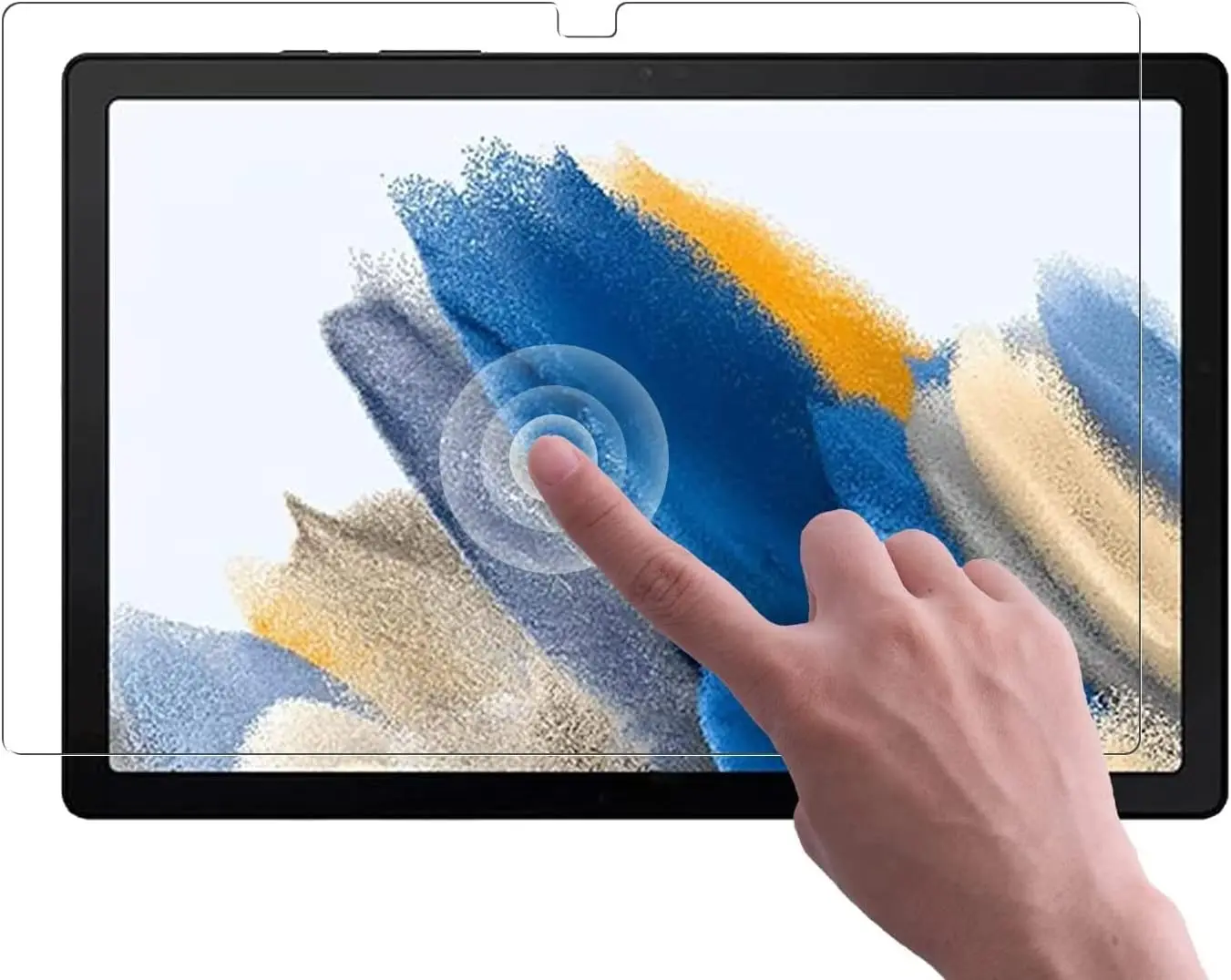 Picture of Samsung Galaxy Tab A8 10.5 (2021) 10.5 inches SM-X200, SM-X205 Clear Transparent Tempered Glass Film Screen Protector