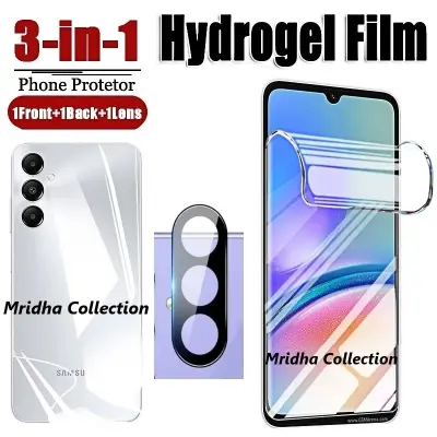 Picture of 3in1 Protector Combo Pack for Samsung Galaxy A15 (Front Hydrogel Screen Protector Poly+Back Hydrogel Poly Protector+9h Camera Lens Protector)