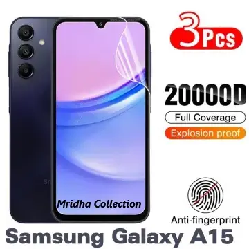 Picture of 2in1 Protector Combo Pack for Samsung Galaxy A15 (Front Hydrogel Screen Protector Poly+Camera Lens Protector)