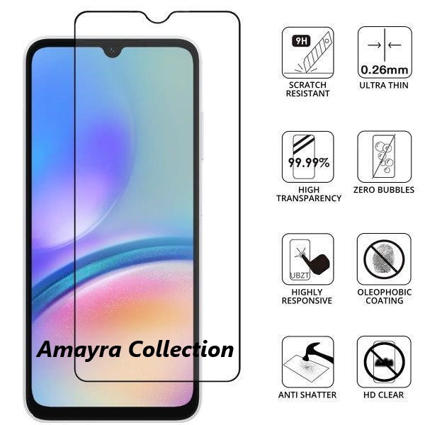 Picture of Samsung Galaxy A15 Premium Full Coverage Glass Protector Tempered Glass Screen Protector 9H Hardness Full Coverage